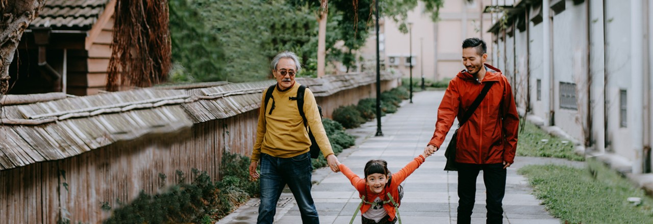 grandpa, father, child